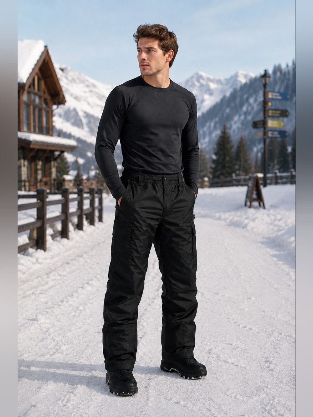 TRBN Winterworks Men’s Snow Pants – Size Medium | Insulated Winter Ski Pants